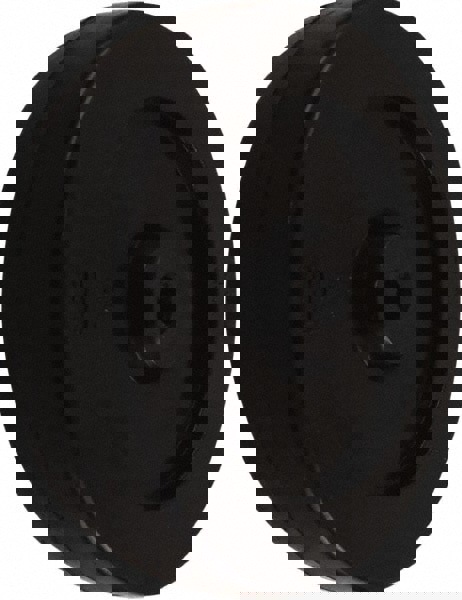 Caster Wheel: Hard Rubber, 0.3125